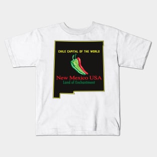 New Mexico, Chile Capital of the World Kids T-Shirt